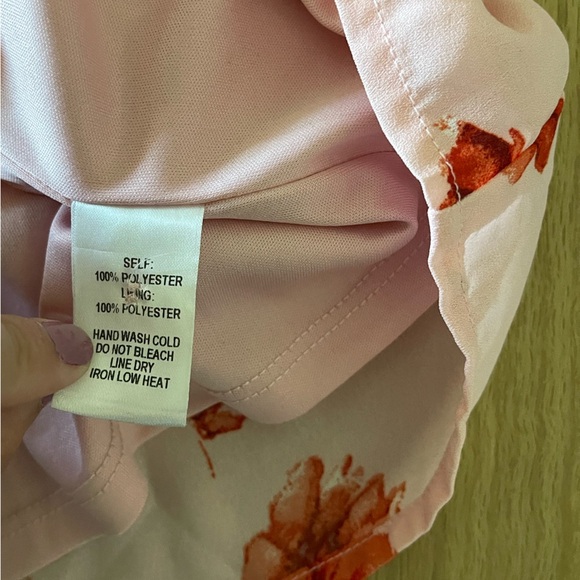 Lulu’s| Delvy Blush Pink Floral Print Surplice Romper, Barbiecore Style••• - Picture 11 of 16